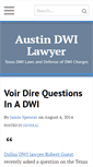 Mobile Screenshot of dwi.austindefense.com