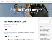 Tablet Screenshot of dwi.austindefense.com